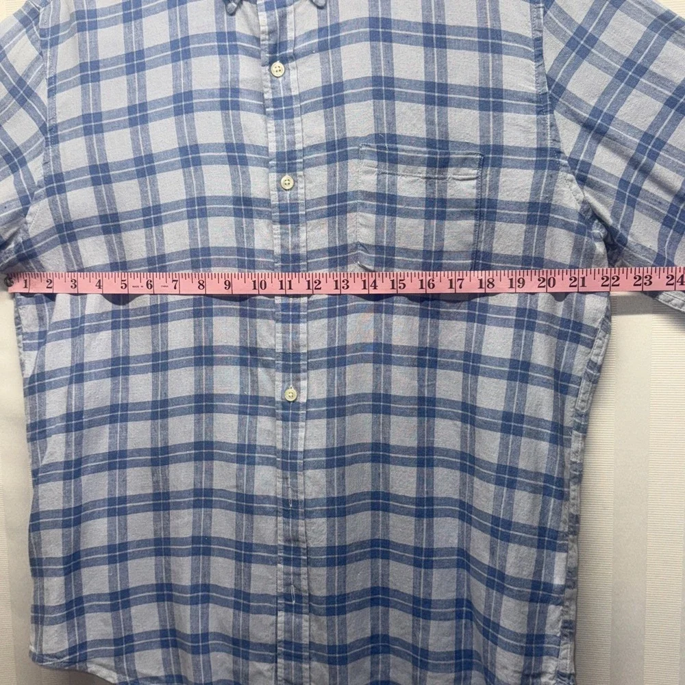 J Crew‎ Mens Slim Fit Long Sleeve Button Down Shirt Size XLBlue